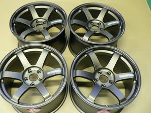 【34】TE37SAGA S-PLUS 18-11J+45 PCD114.3 5穴 RAYS CE28 ZE40 TRD NISMO GRヤリス JZA80 スープラ STI ENKEI FD3S WRX S2000