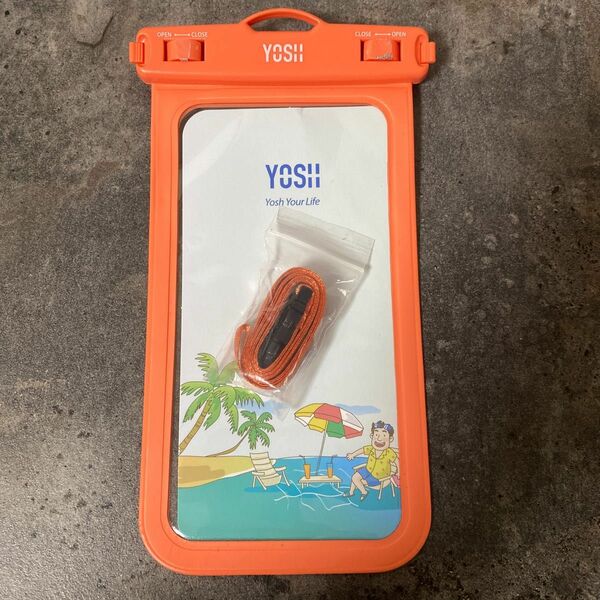 ★2301098 YOSH 防水ケース スマホ用 最大7インチ対応 Iphone 12mini 12シリーズ Android携帯