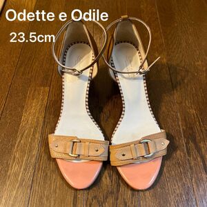 Odette e Odileベージュ　ストラップサンダル　ミュール