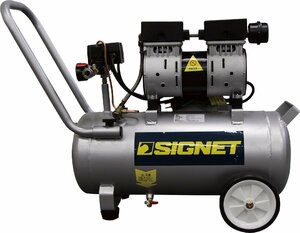 SIGNET (シグネット) 65700 コンプレッサー30L 品番 65700 空気接続口 Rc1/4 ワンタッチ カプラー (エアーコック付) 電源 100V 50 / 60Hz