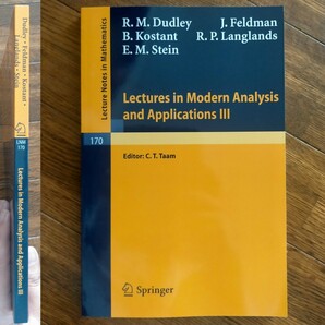 新本☆Lectures in Modern Analysis and Applications III/springer社/匿名配送/送料無料