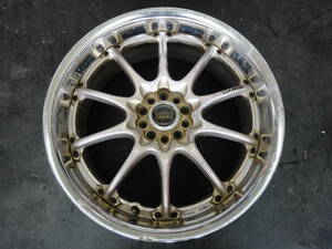 １本★鍛造★RAYS　ボルクレーシング　GT-N　18インチ　7.5J　IS40？？　PCD100-5H★傷多々有る為ジャンク品★８６　BRZ