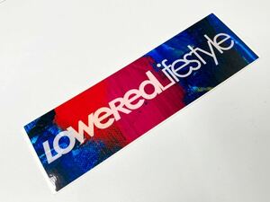 【Lowered lifestyle バンパーステッカー Art】Stance Nation/USDM/illest/スタンス/ヘラフラ/北米/JDM/Simply Clean/