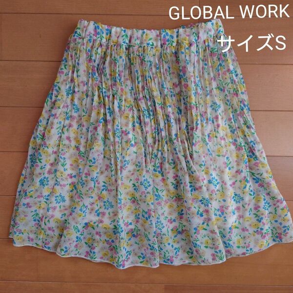 ◆GLOBAL WORK　シフォンロングスカート◆