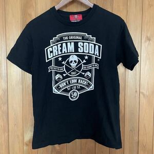 【50周年】CREAM SODA クリームソーダ ドクロ Tシャツ ピンクドラゴン パンク ロカビリー