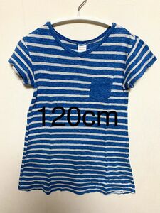 【値下げ中】 子供服　ボーダーワンピース　120cm 半袖 