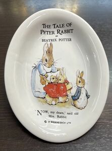 J050503-03 中古/展示コレクション品 ピーターラビットPeter Rabbit ソープディッシュ Beatrix Potter 石鹸置 せっけん皿 小物置 小物入れ