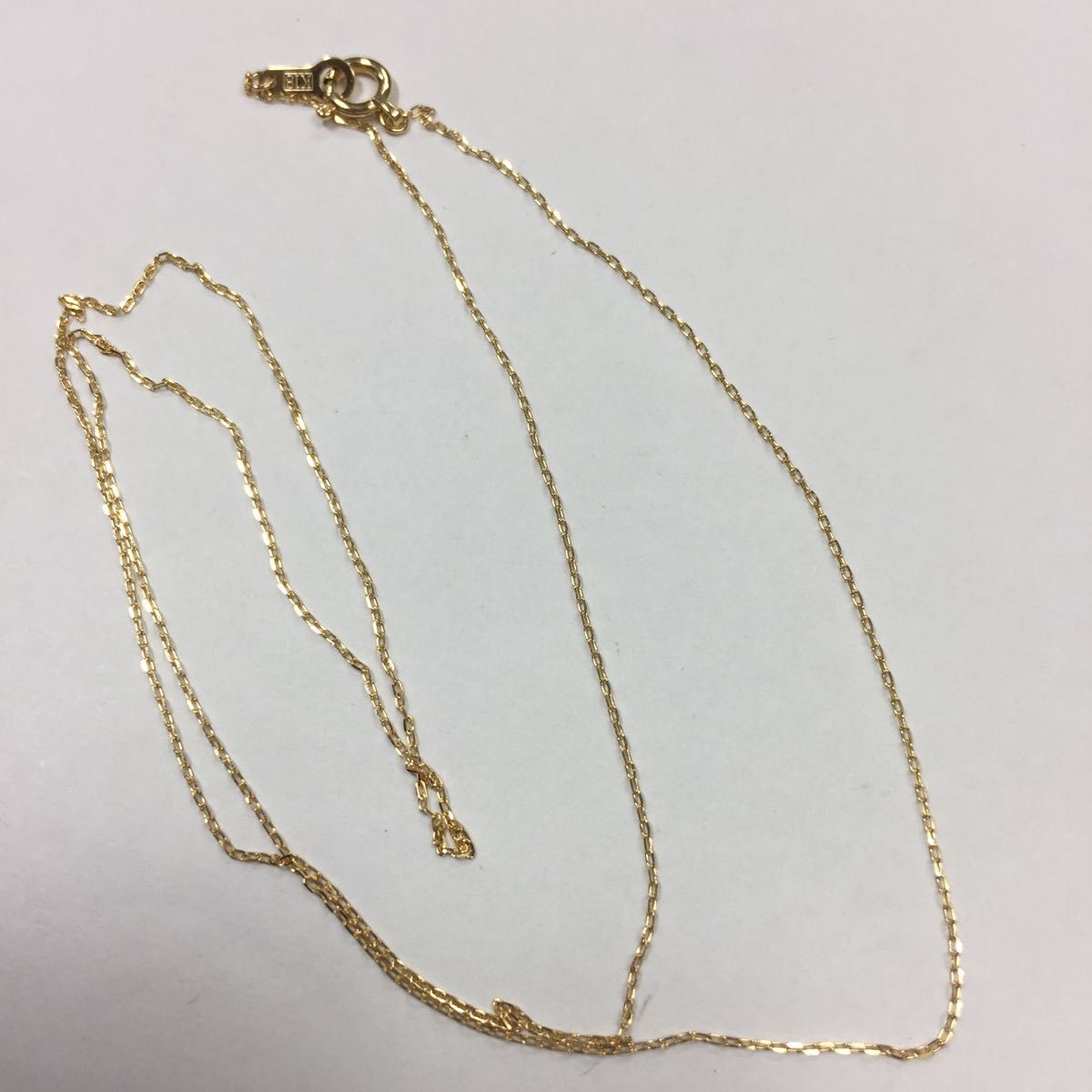 k18 hクリップ ネックレス necklace 45cm 18金｜PayPayフリマ
