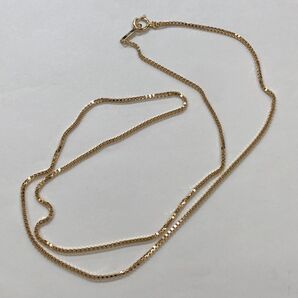 K18 1.2mm幅 ベネチアンネックレス 18金 イエローゴールド