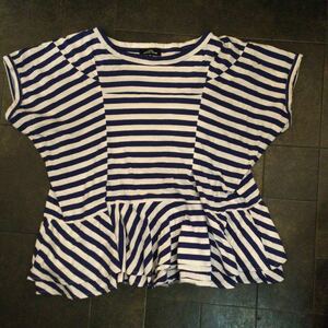 tricot comme des garons border T-shirt 