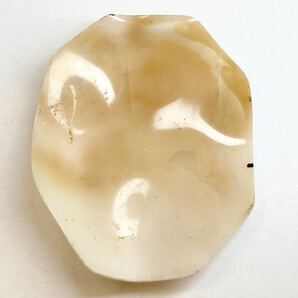 Ciro Solvino作!!［シェルカメオ11.4g］J 57ct 65.2×52.1mm 花 貴婦人 flower CAMEO アンティーク shell 繊細 ルース 宝石 の画像5