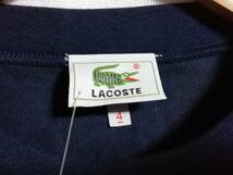 送料込み　レトロ　LACOSTE　ラコステ　yachting　半袖　Tシャツ　ネイビー　4サイズ　日本製　タグあり　25年以上前の物　新品未使用_画像4