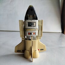 ■約40年前　マシンロボ　スペースシャトルロボット　バンダイスペースロボ超合金当時物■おまけ食玩消しゴム昔昭和レトロ古い当時森永_画像1