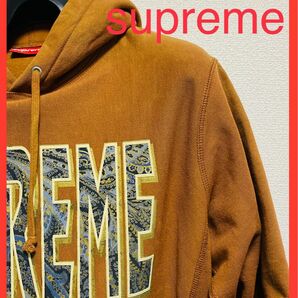 2017aw Supreme Paisley Fuck Em All Hooded