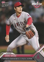 2023 Topps Now☆大谷翔平 開幕戦でチーム4人目の2桁奪三振 24時間限定 エンゼルス 元日本ハム_画像1