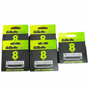 【未開封】 P&G Gillette Labs ジレットラボ 角質除去バー搭載 極薄5枚刃 替刃 ８個入 5箱セット L42329RL