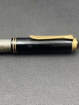 未使用 PELIKAN/ペリカン 万年筆 F TOLEDO/トレド 彫刻 ペン先 18C-750 箱、取説付き ボディ 金メッキ kyK3580K_画像7