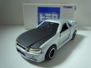 トミカおもちゃ缶　日産　スカイラインＧＴ－Ｒ　（Ｒ３４）