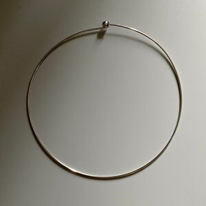 Slim stainless choker silver No.846