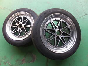 WORK Equip エクィップ 03★7J+38 PCD100-4穴★BS POTENZA 185/55R15★2本