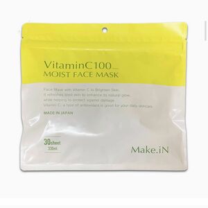 【Vitamin C 100 】MOIST FACE MASK 30枚入 日本製