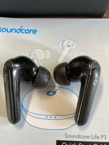 Anker Soundcore Life P3 left right earphone only USED beautiful goods both ear LR noise cancel ring waterproof IPX5 Mike black charger . is not.