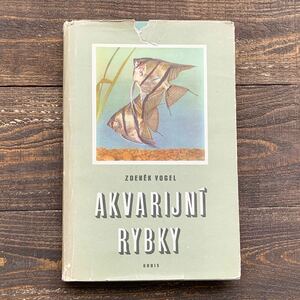  Czech. old fish. illustrated reference book (AKVARIJNI RYBKY 1965 year )/ antique Vintage Europe fish. . fish. illustration atmosphere */