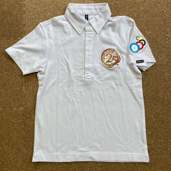オンヨネ　JAPAN CUP サイクリング　ONYONE ポロシャツ 半袖シャツ　自転車レース　宇都宮Sサイズ 白　半袖 
