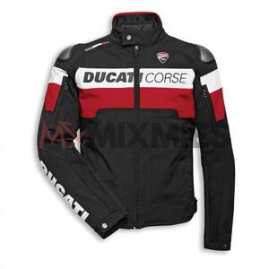 海外 高品質　送料込み　DUCATI CORSE 　ドゥカティ・コルセ　レザーレーシング　ジャケット　サイズ各種 レプリカ カスタム可能 3