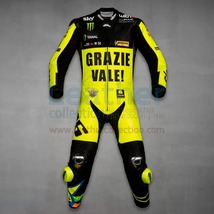 海外 高品質　送料込み　バレンティーノ・ロッシ Motogp GRAZIE レザーレーシングスーツ　サイズ各種　パンチング　レプリカ カスタムc_画像1