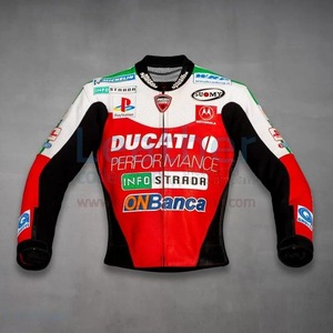 海外 高品質送料込み　トロイ・ベイリス ドゥカティ・コルセ　DUCATI CORSE レザーレーシング　ジャケット サイズ各種 レプリカ b