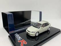 ホビージャパン 1/64 ホンダ シビック Hobby Japan Honda CIVIC TYPE R EK9 With Engine Display Model White HJ642016W J04-L-249_画像1