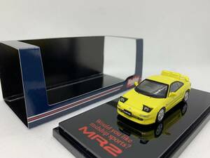 ホビージャパン 1/64 トヨタ TOYOTA MR2 (SW20) GT-S Open Headlights 1996 Yellow HJ641045HY J04-L-253