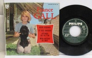 (^^)/ FRANCE GALL EP / Deux Oiseaux - Attends Ou Va-T'En (7e Srie)[ FRANCE ORIG '65 Philips 437.095 BE ]