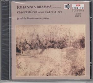 [CD/Phaedra]ブラームス:ピアノ小品集Op.76&6つのピアノ小品Op.118&4つのピアノ小品Op.119/J.d.ベーンハウアー(p) 2000.5
