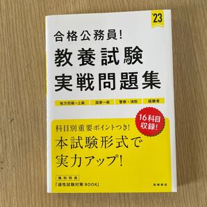 公務員 教養試験実戦問題集 23年度版