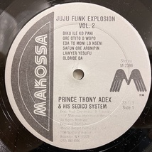 ■即決 アフリカ JUJU Prince Thony Adex / Juju Funk Explosion M2386 br11037 米オリジナル、81年プレス _画像2