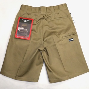 L size BLUCObruko1023-3A01 WIDE HALF PANTS wide shorts khaki 