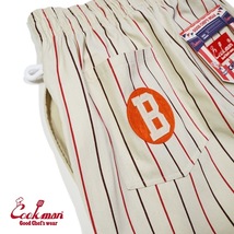 ヘルメット付 Mサイズ Baltimore Black Sox クックマン シェフパンツ 白 ストライプ COOKMAN Ballpark Collection Chef Pants_画像5