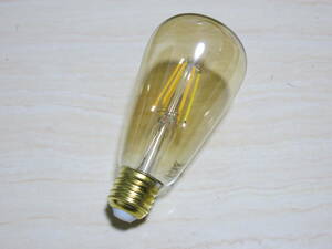 （【4個セット】DiCUNO ★ LED　エジソン電球　（E26口金 　6W　 60W形相当　 600lm）　★未使用品