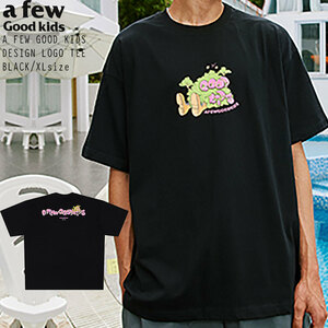 【 A FEW GOOD KIDS 】 AFGK 正規品 男女兼用 ユニセックス キャラクター デザイン Tシャツ ブラック XL