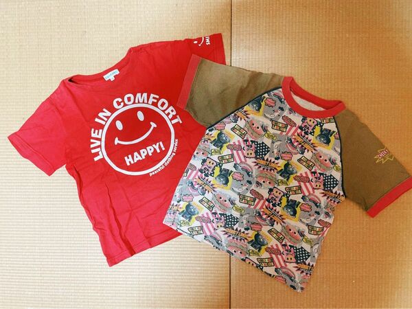 3can4on Tシャツ120 cheekyliberiフェリシモ105〜115 2枚セット