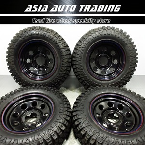 ほぼ新品 オリジン 鉄八 スチール 6J-20 PCD139.7-5穴 MAXXIS Creepy Crawler 6.50R16 オフロード ジムニー リフトアップ 足上げ 仕様