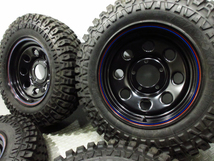 ほぼ新品 オリジン 鉄八 スチール 6J-20 PCD139.7-5穴 MAXXIS Creepy Crawler 6.50R16 オフロード ジムニー リフトアップ 足上げ 仕様_画像2