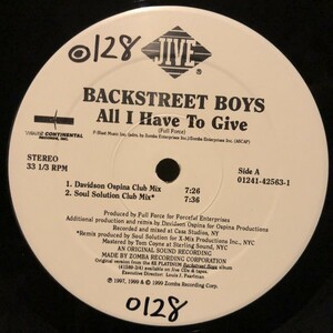 Backstreet Boys / All I Have To Give