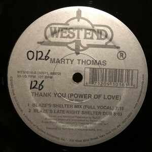 Marty Thomas / Thank You (Power Of Love) Remix Blaze