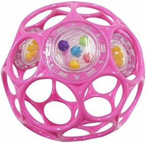 O-Ball Rattle Baby Pink "O-Ball", который идеально подходит для вашей первой игрушки 