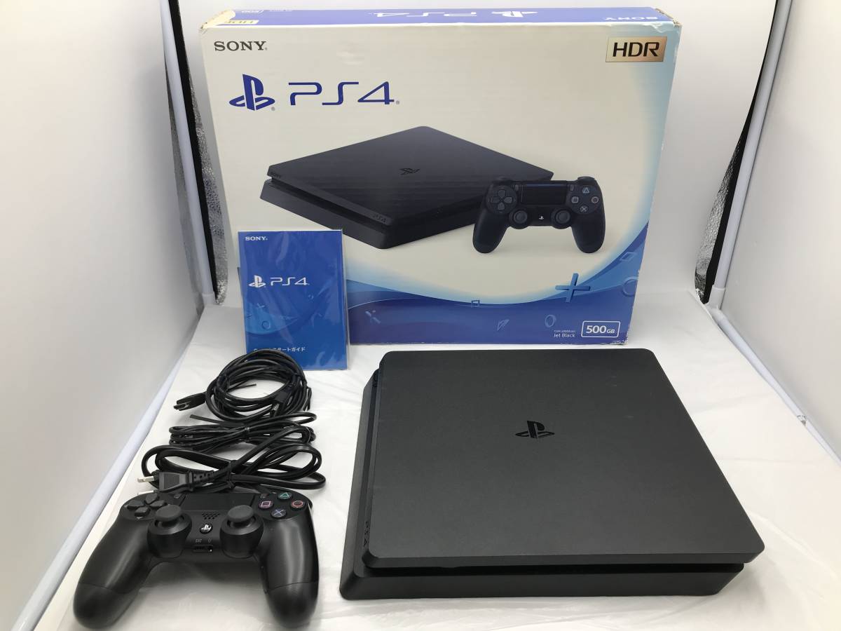 1円】PS4 本体/箱 セット 500GB ブラック SONY PlayStation4 CUH-2200A 