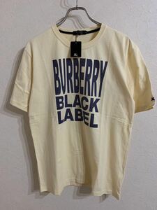 新品タグ付BURBERRY BLACK LABEL 刺繍ロゴ　半袖Tシャツ 4サイズ