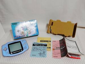 現状品+限定品　Nintendo　GAMEBOY ADVANCE　スイクンブルー　AGB-S-PSBA　任天堂　ゲームボーイアドバンス